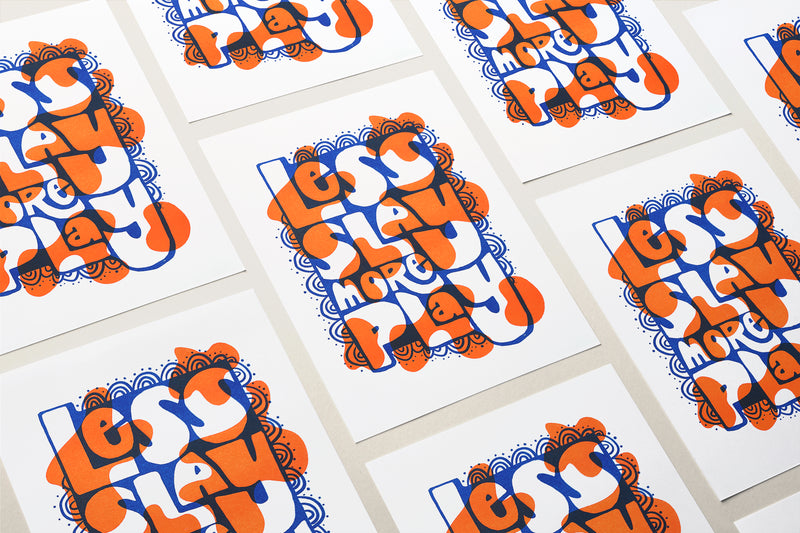 Risograph Print - Play More