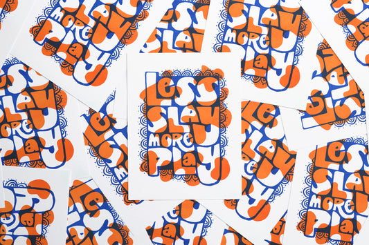 Risograph Print - Play More