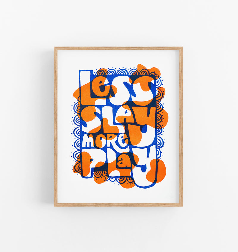 Risograph Print - Play More