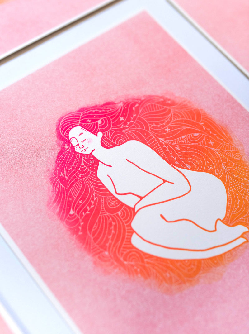 Risograph Print - Be Still